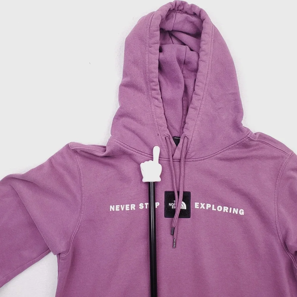 North Face Hoodie Mens Small Purple Pullover Sweatshirt Hoody Outdoor Preppy